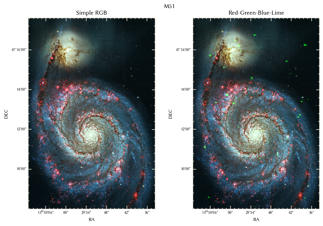 M51 RGBL composite