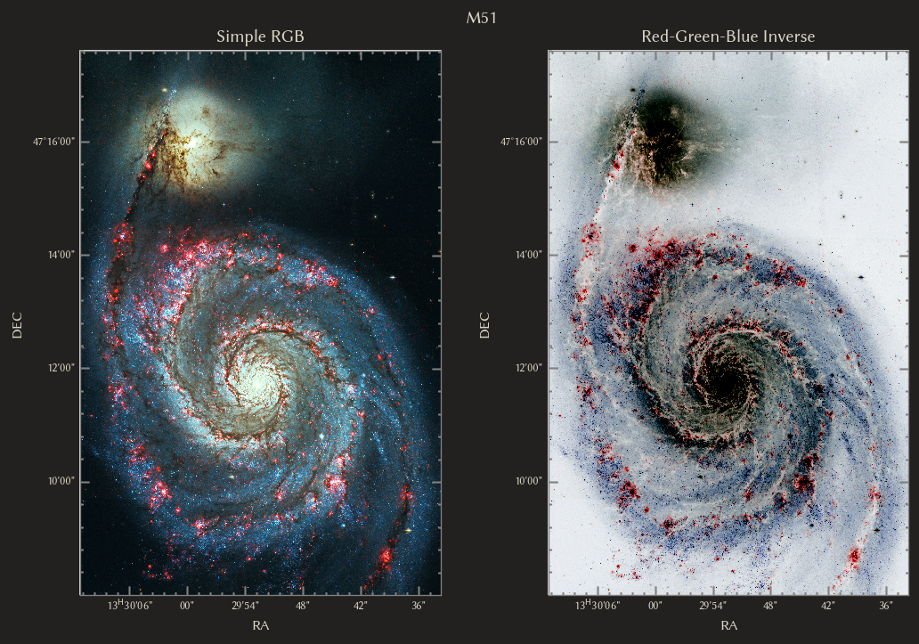 M51 RGB inverted canvas (dark chrome)