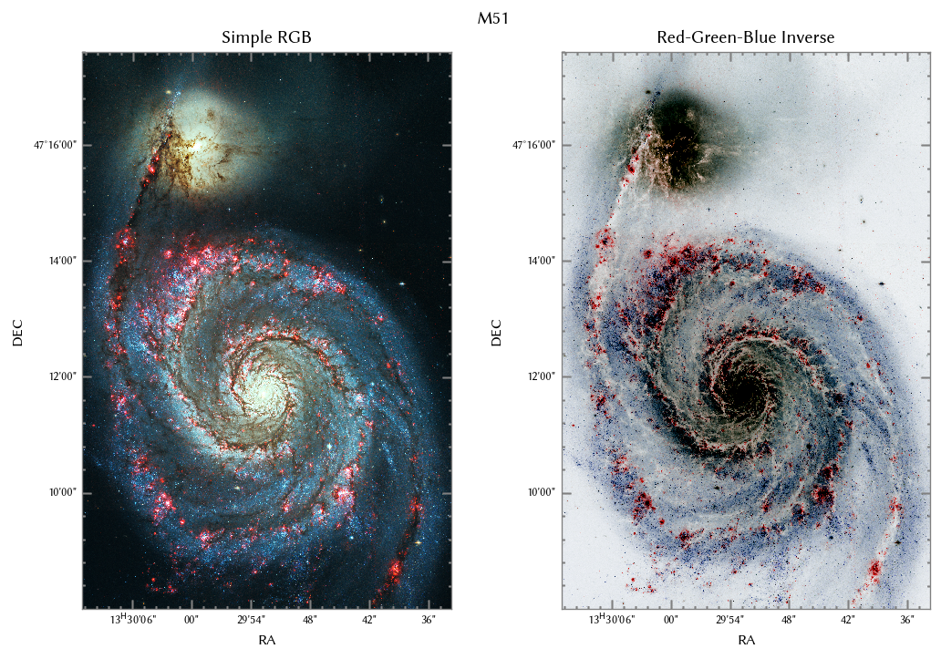 M51 RGB inverted canvas