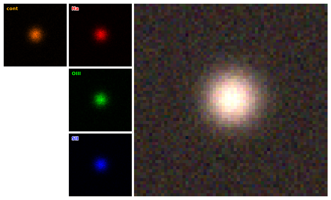 Component mosaic with strip on the left