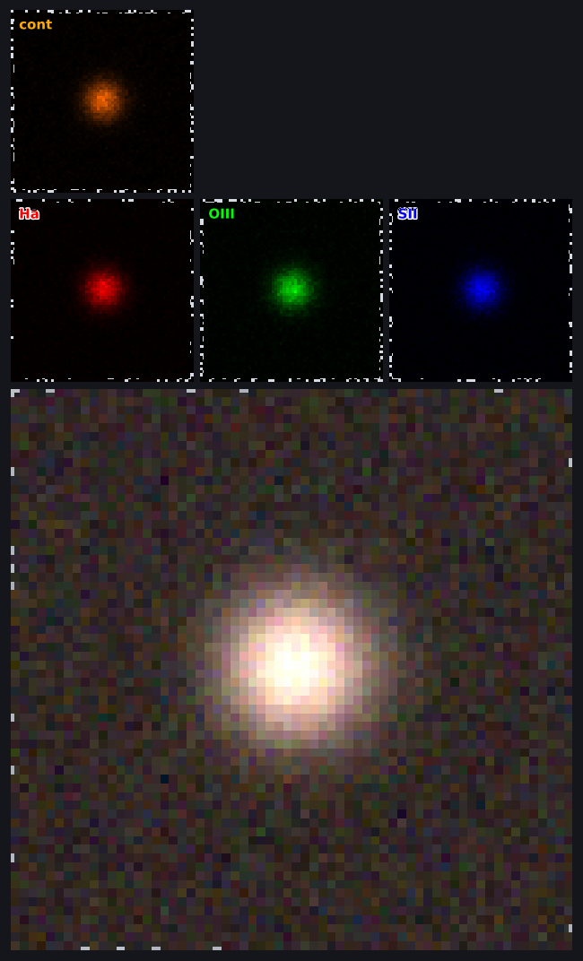 Component mosaic with strip on top (dark chrome)